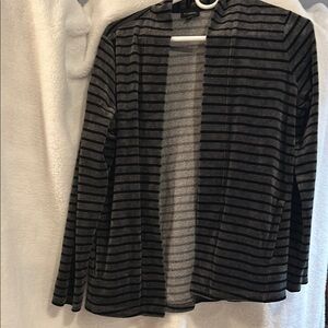 Striped Black and Gray Women's Sweater